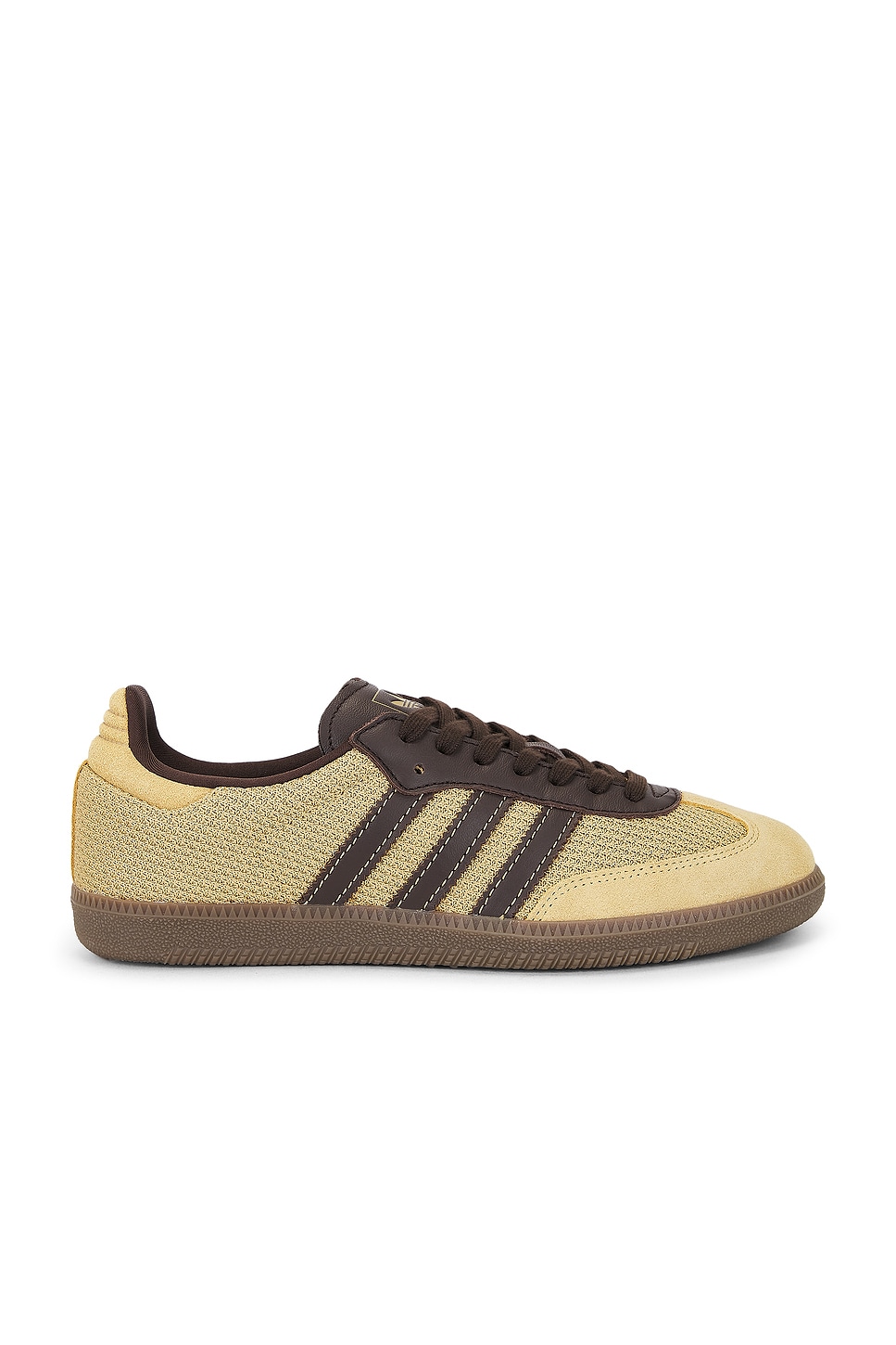 Image 1 of adidas Originals Samba Og Sneaker in Golbei, Dark Brown, & Gum5