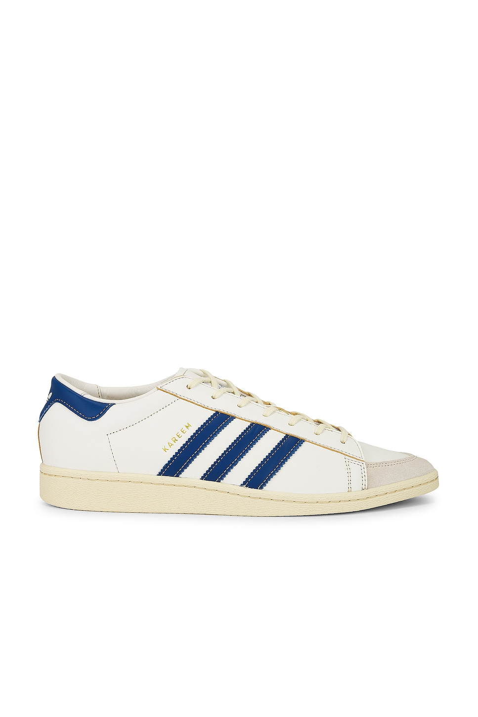 Image 1 of adidas Originals x Willy Chavarria Jabbar Dress Low Sneakers in Off White & Dark Marine