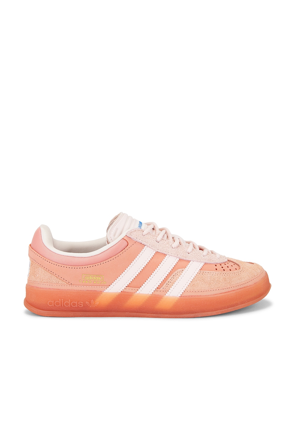 Image 1 of adidas Originals x Bad Bunny Gazelle Indoor Sneaker in Wonder Clay, Wonder Quartz, & Ash Pink