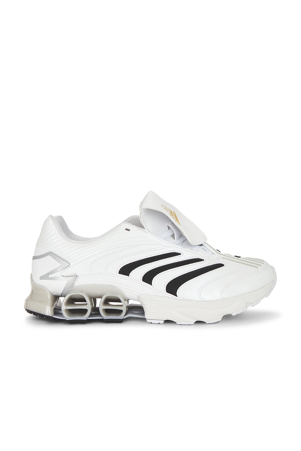 Image 1 of adidas Originals Predator Megaride in White, Black, & Gold Metallic