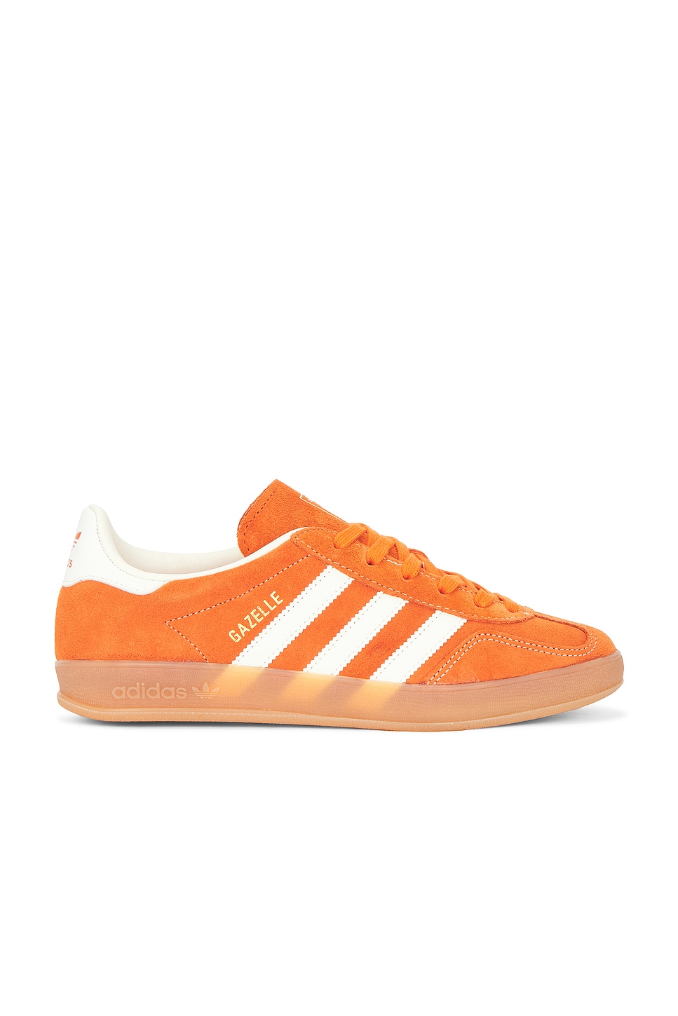 Image 1 of adidas Originals Gazelle Indoor Sneaker in Orange, Off White, & Gold Metallic