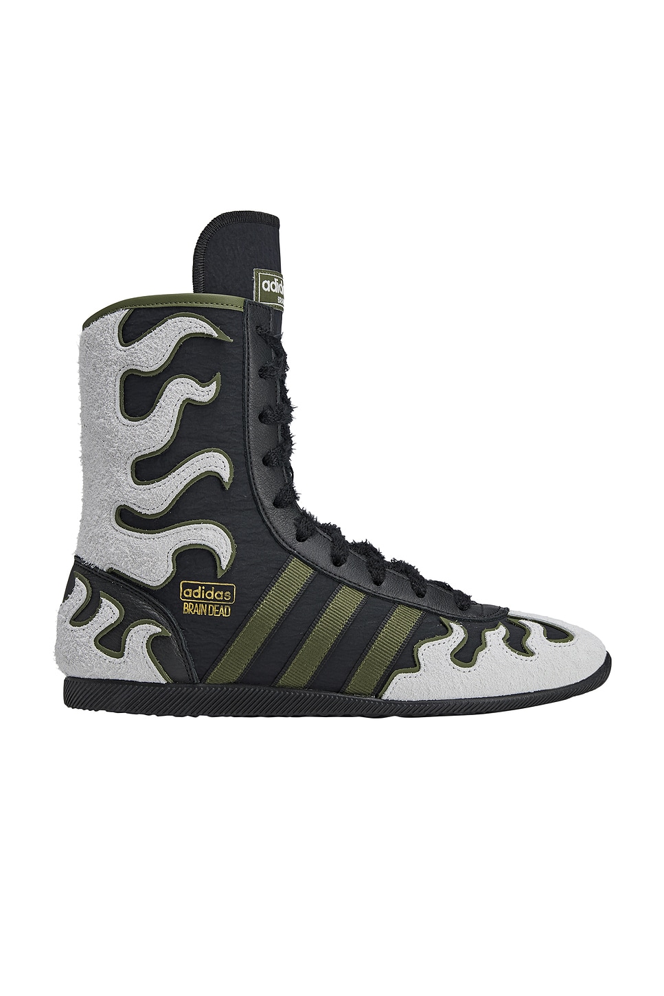 Image 1 of adidas Originals x Brain Dead x Brody King Japan Hi Sneaker in Black