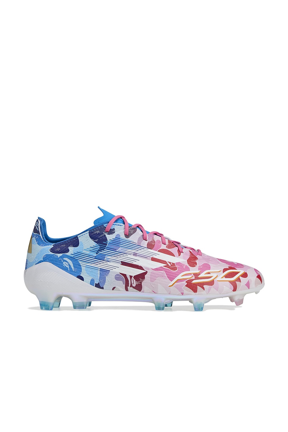Image 1 of adidas Originals x Bape Soccer Shoe in Pink