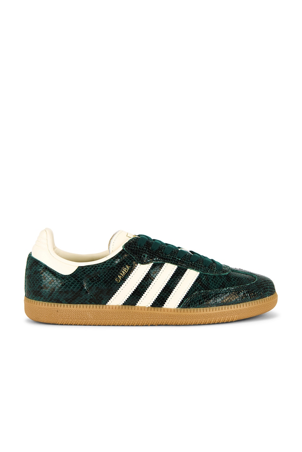 Image 1 of adidas Originals Samba Og Sneakers in Cream White & Core Green
