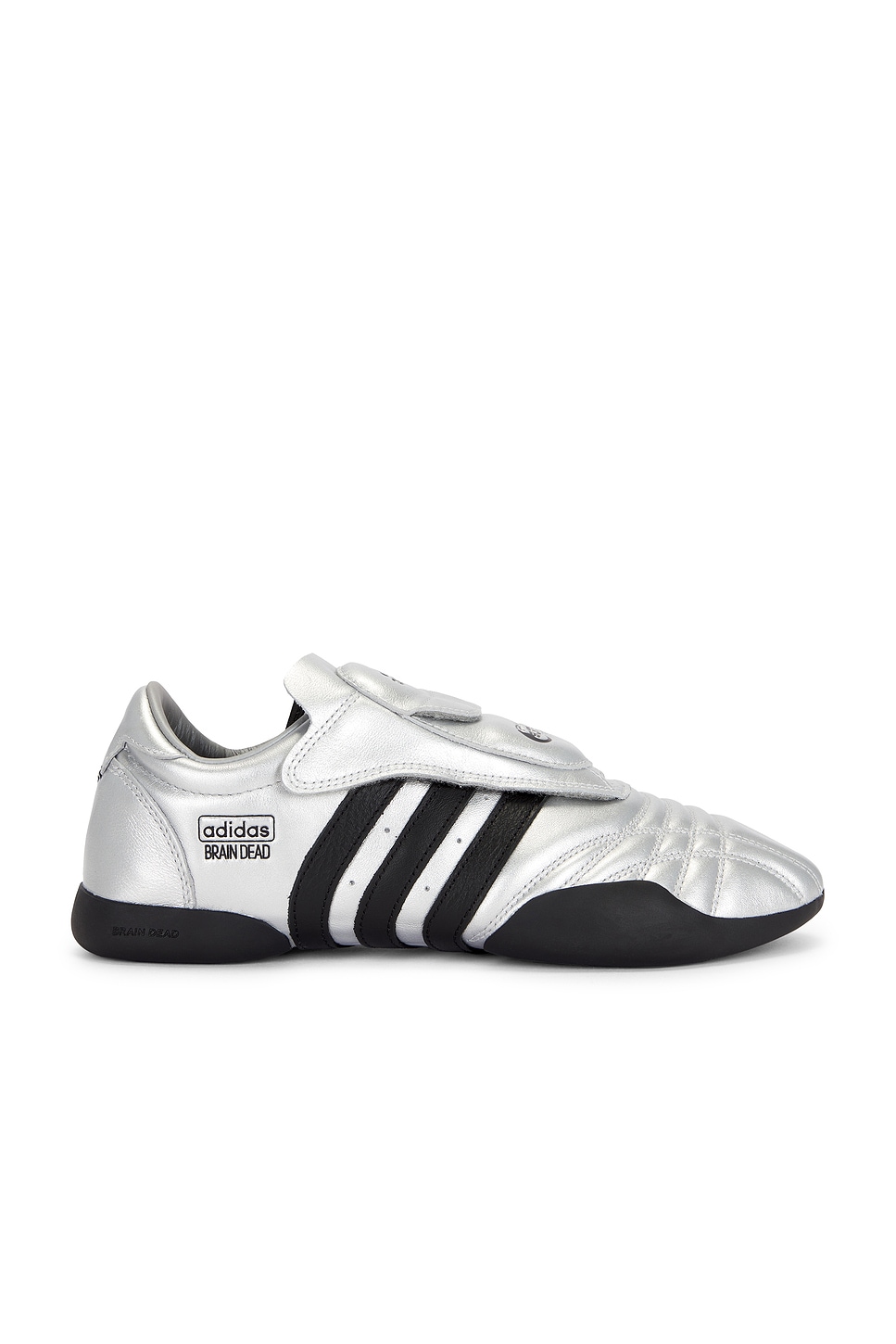 Image 1 of adidas Originals x Brain Dead Low Sneaker in Silver Metallic, Black, & White