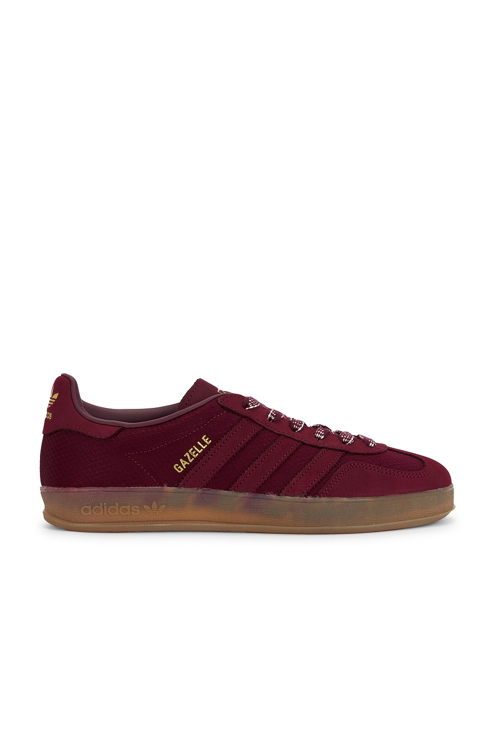 Image 1 of adidas Originals Gazelle Indoor Sneaker in Maroon, Shared, & Off White