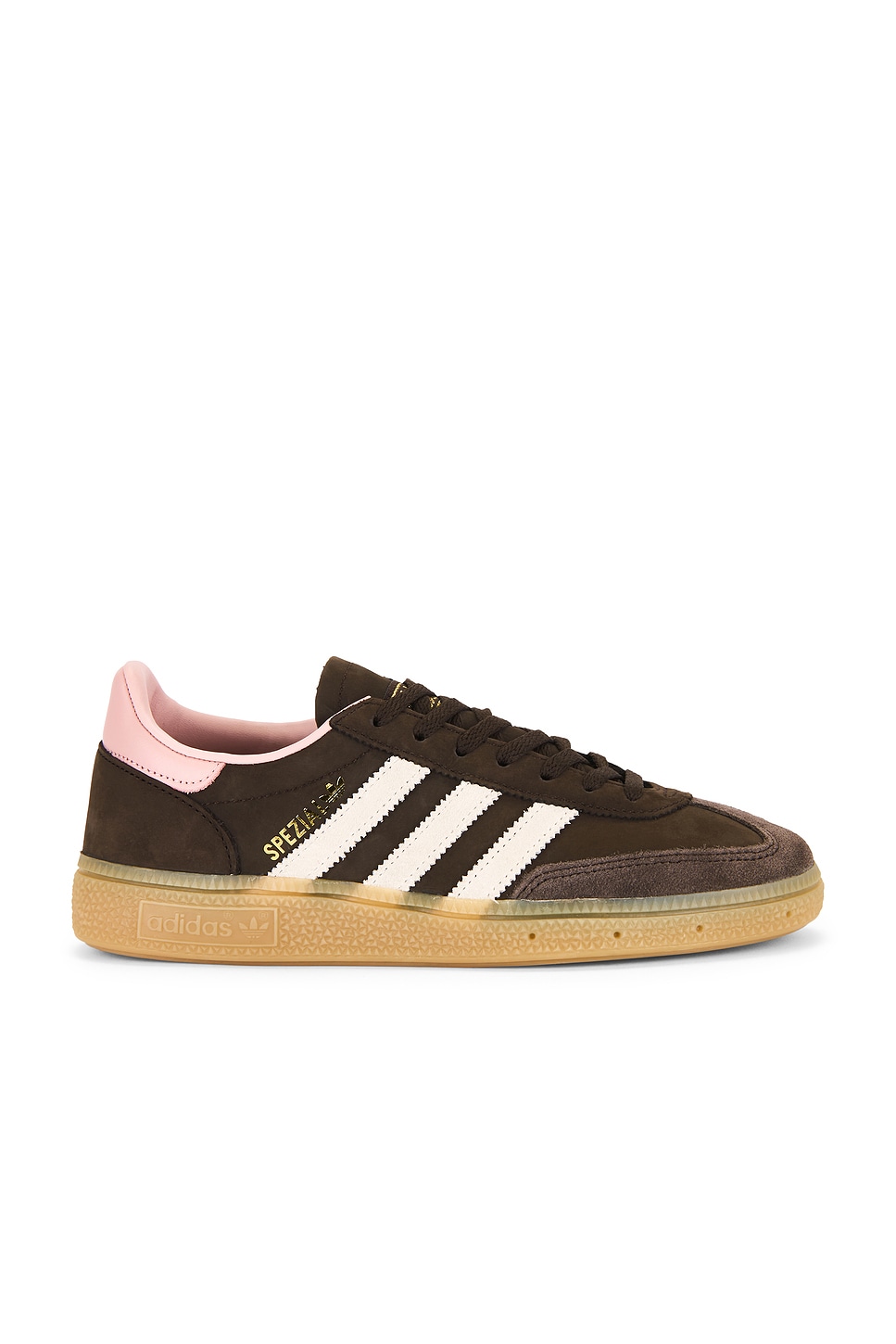 Image 1 of adidas Originals Handball Spezial Sneaker in Dark Brown, Alumina, & Wonder Mauve