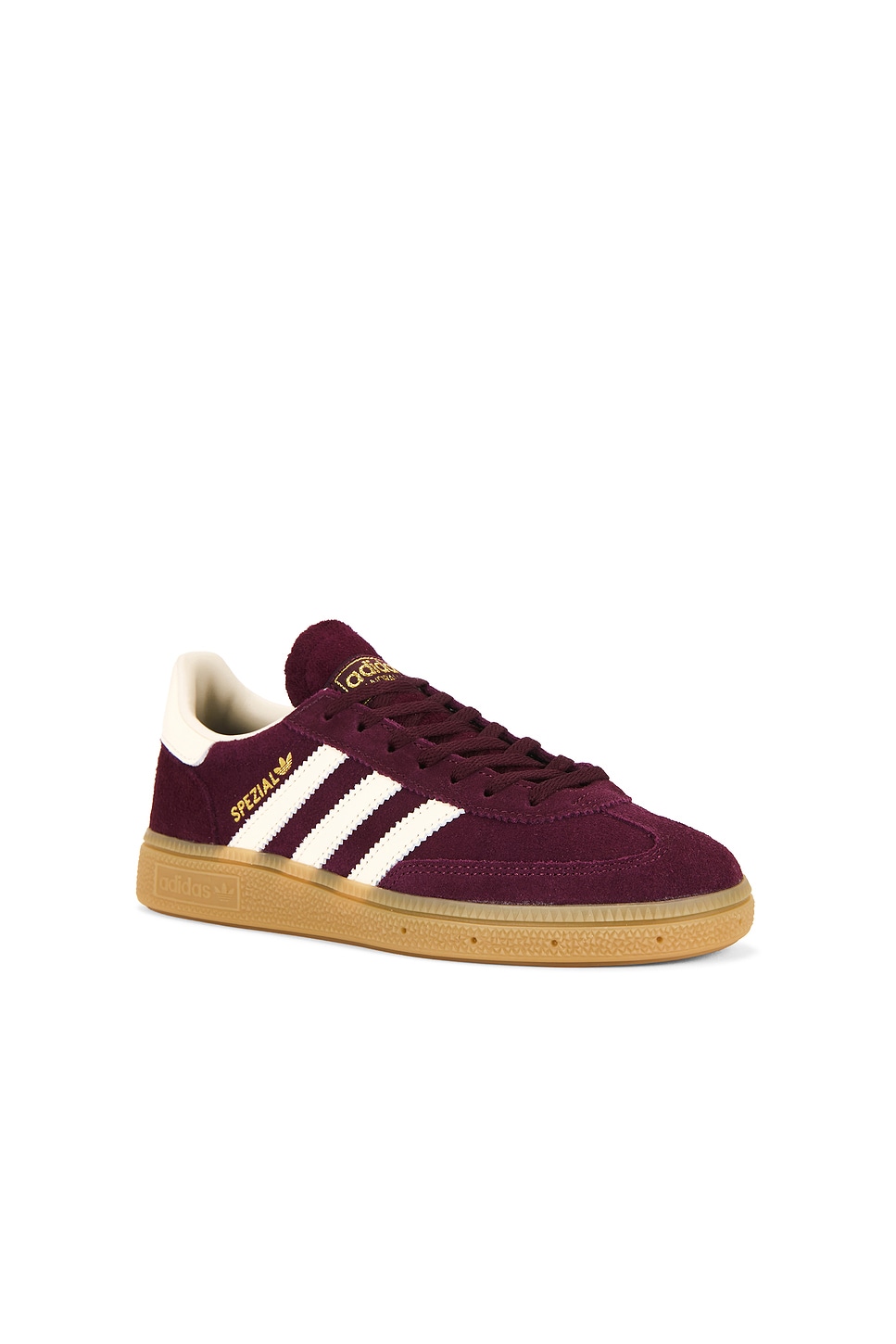 Adidas Originals Maroon Handball Spezial Womans Sneakers In Burgundy