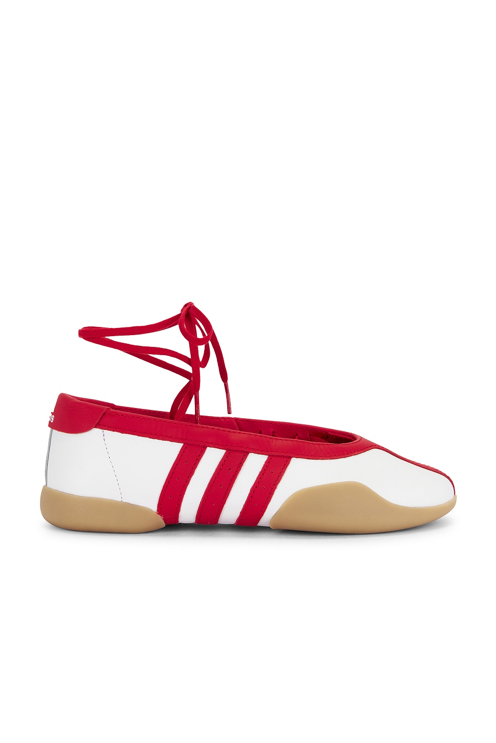 Image 1 of adidas Originals Taekwondo Mei Ballet Sneaker in White & Better Scarlet