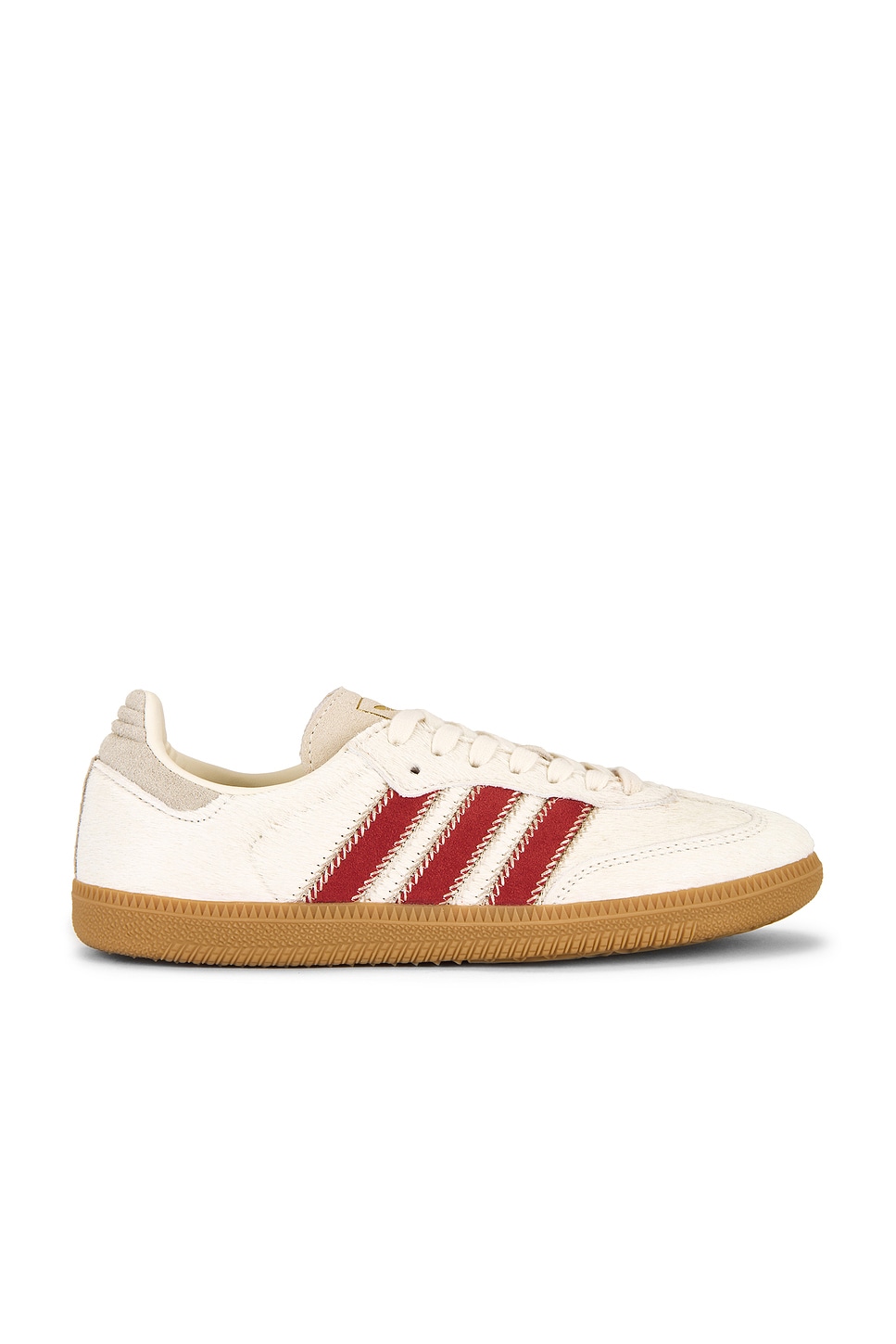 Image 1 of adidas Originals Samba OG in Wonder Beige, Cream White, & Better Scarlet