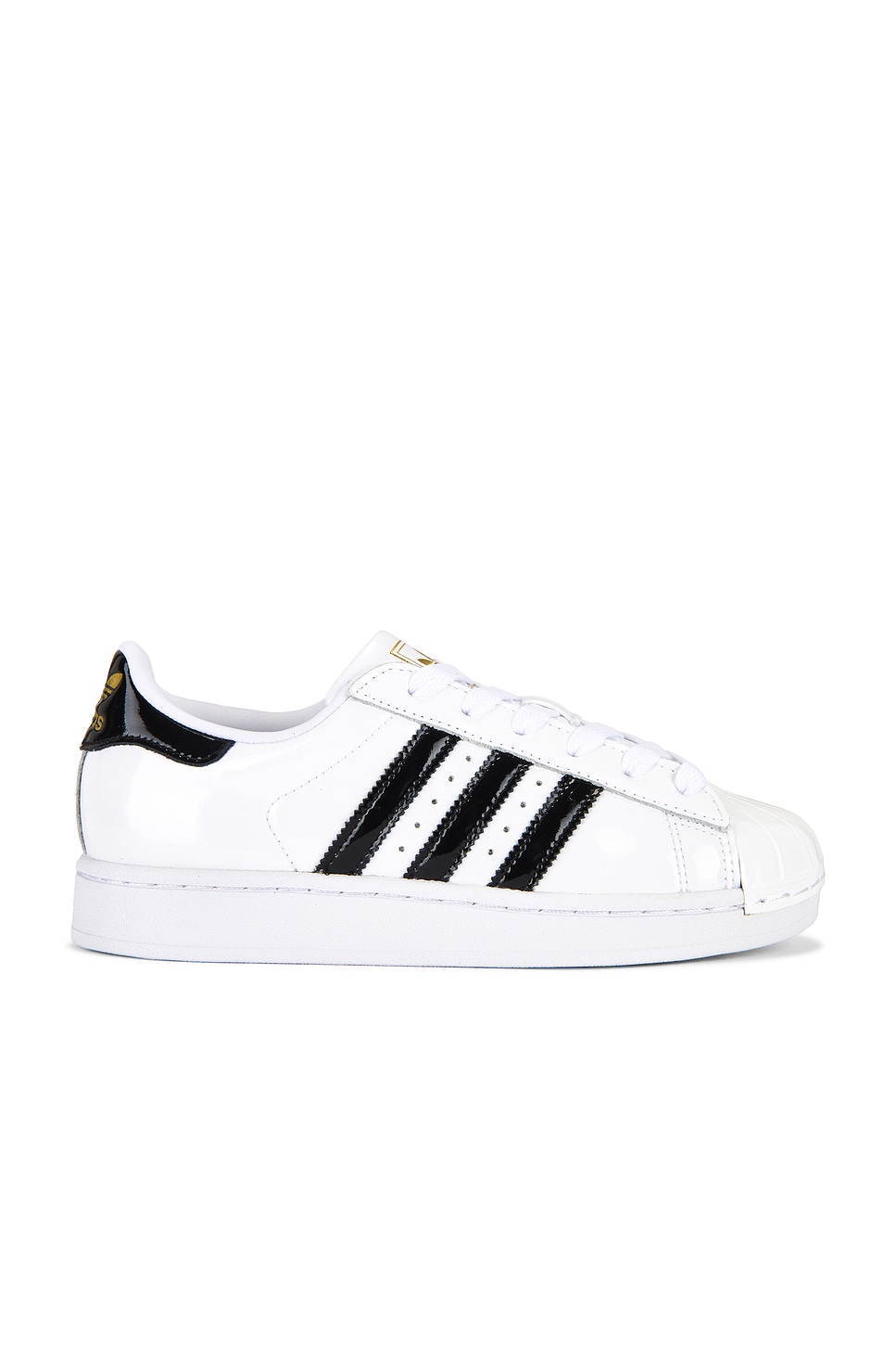 Image 1 of adidas Originals Superstar II in White, Core Black, & Gold Metallic