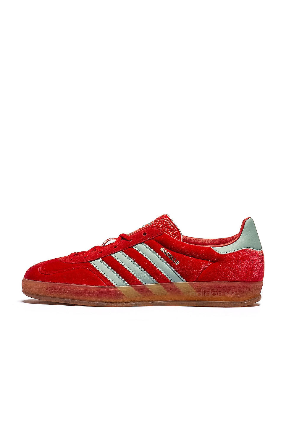 Shop Adidas Originals Gazelle Indoor In Better Scarlet  Hazy Green  & Gum