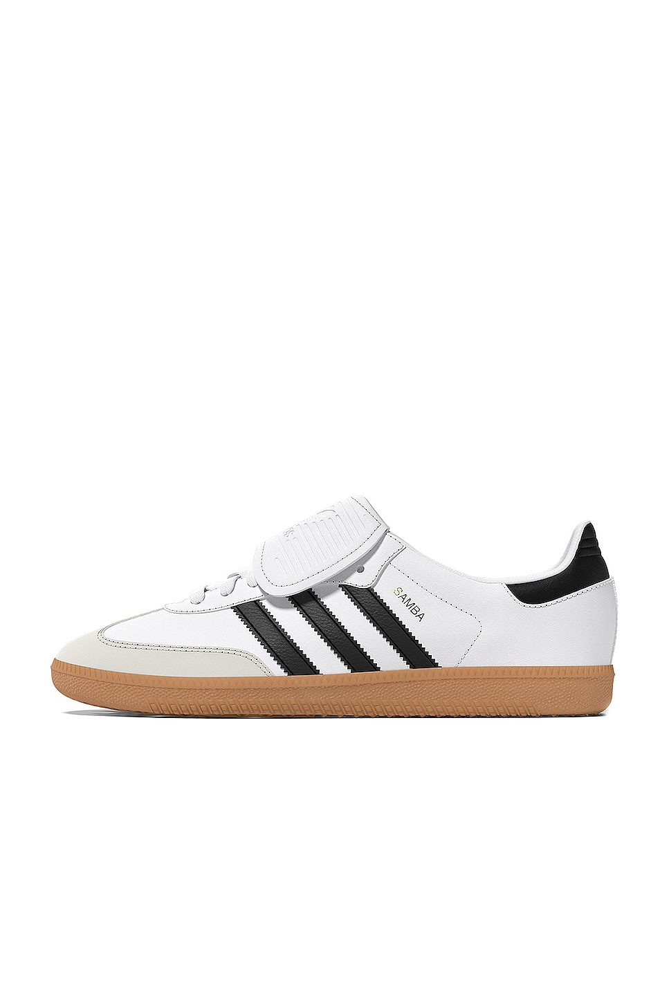 Shop Adidas Originals Samba Lt In White  Core Black  & Gold Metallic