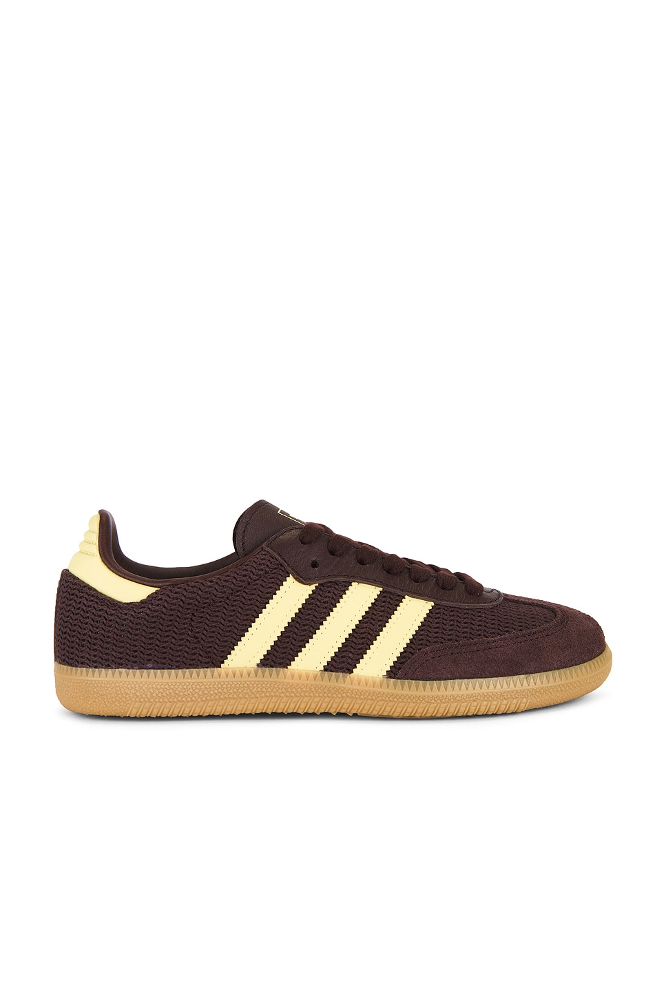Image 1 of adidas Originals Samba OG Sneaker in Shadow Brown & Powder Yellow