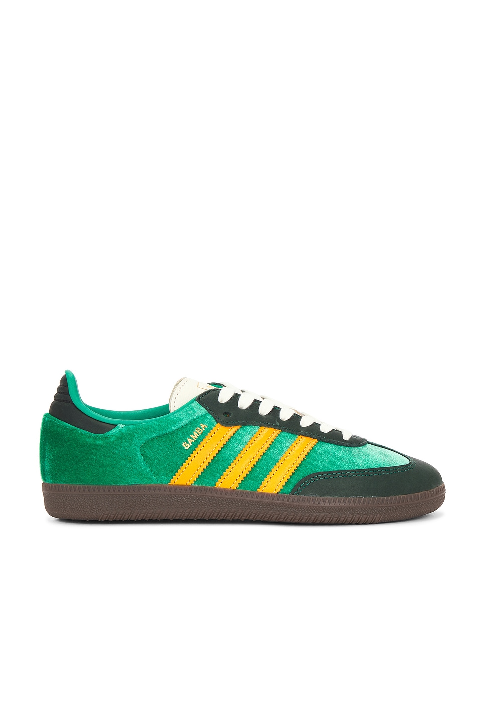 Image 1 of adidas Originals Samba OG Sneaker in Green & Yellow