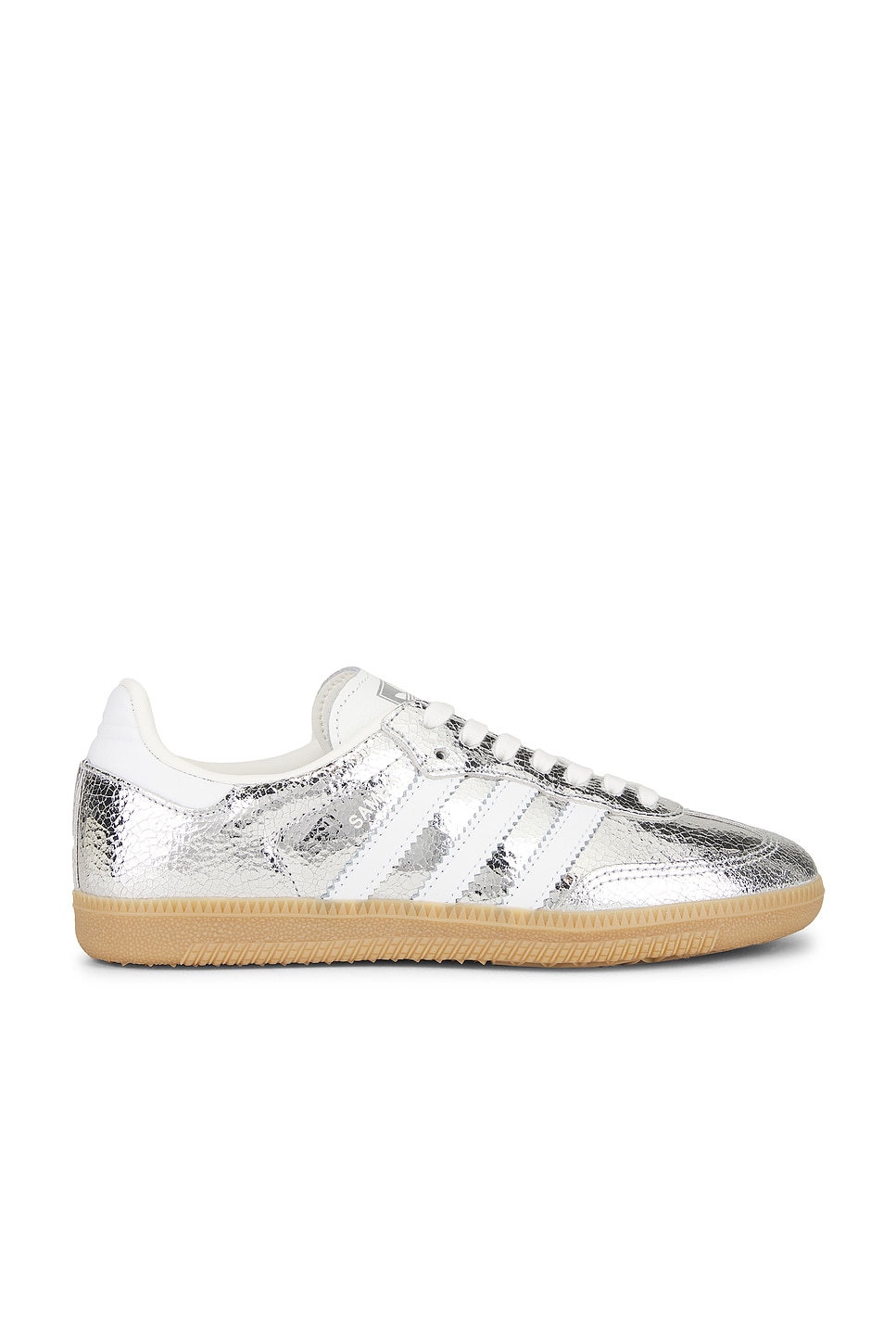 Image 1 of adidas Originals Samba OG Sneaker in Silver Metallic & White