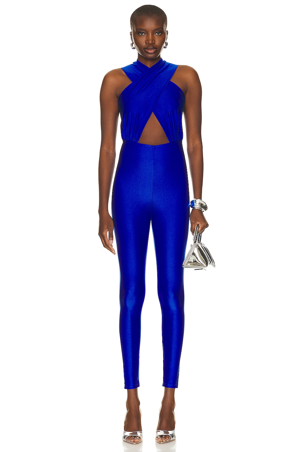 Image 1 of The Andamane Hola Halterneck Jumpsuit in Electric Blue