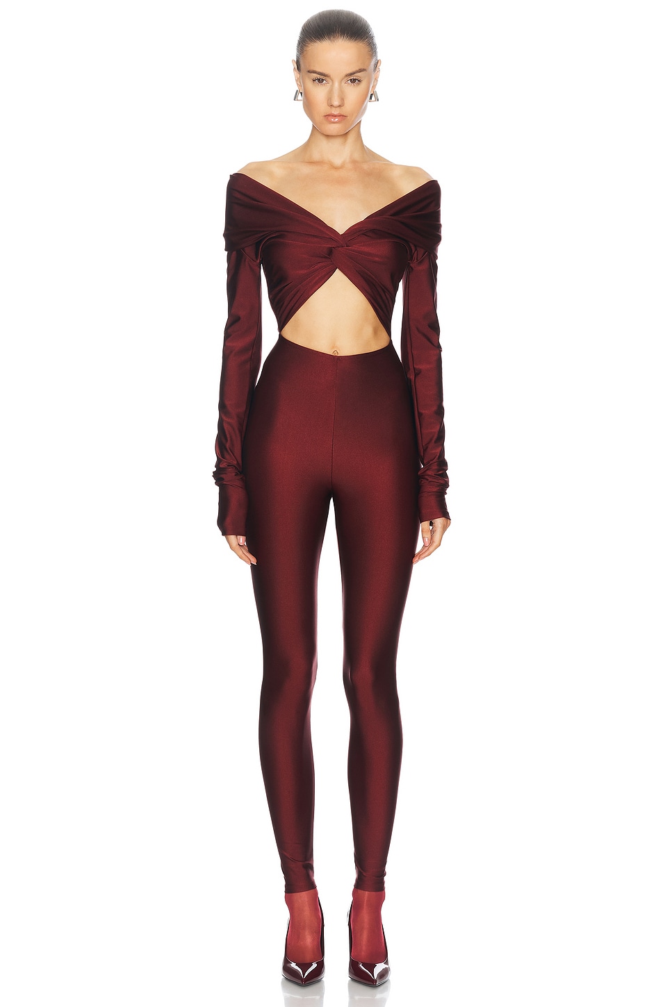 Shop The Andamane Kendall Jumpsuit In Rabarbaro