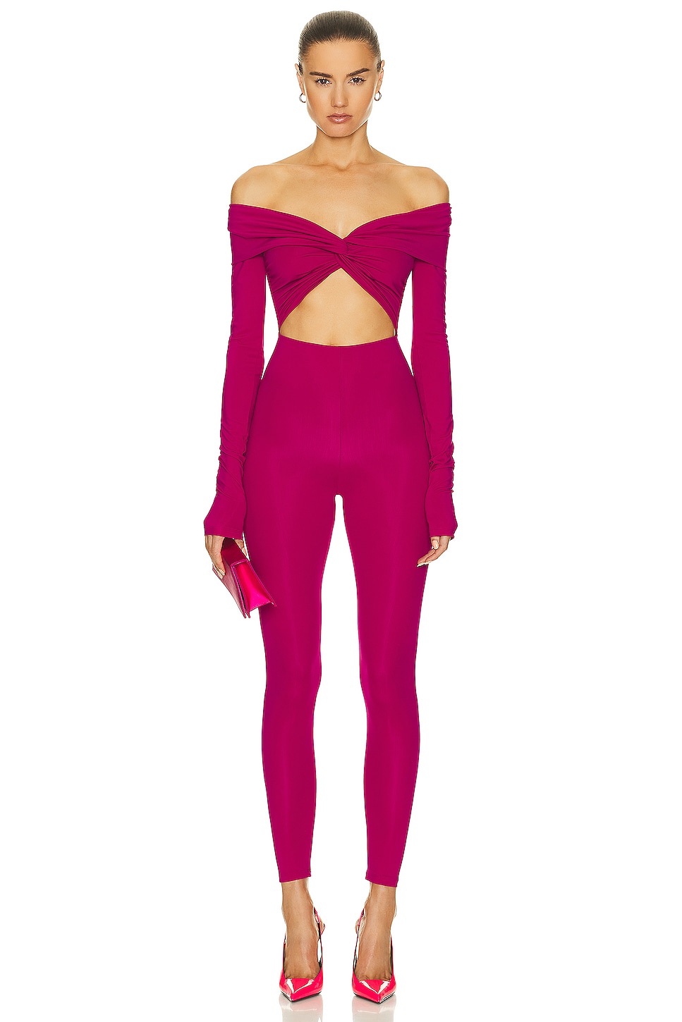 Image 1 of The Andamane Kendall Jumpsuit in Ciclamino
