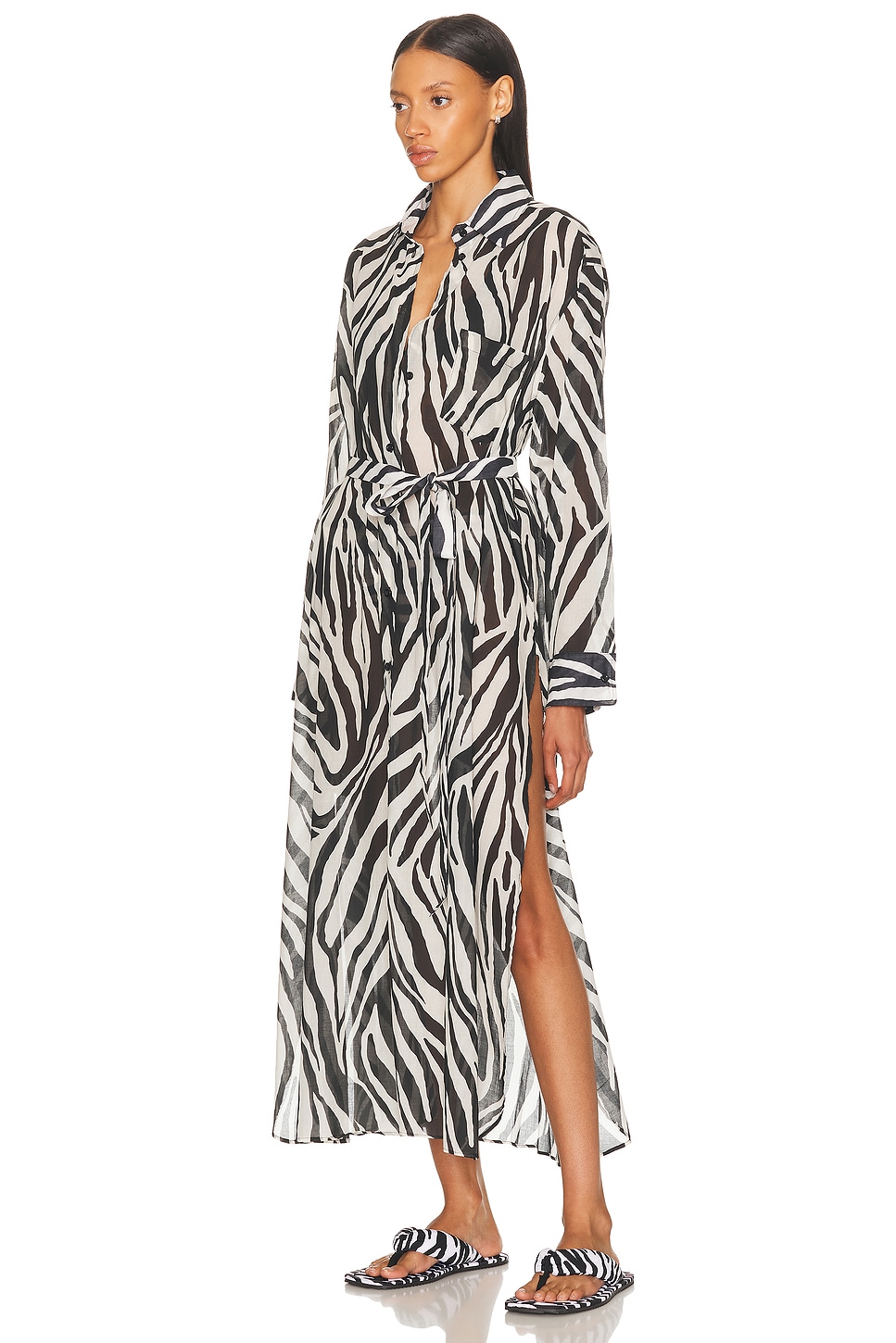 Whitelotus Maxi Shirt Dress - Thumbnail 5