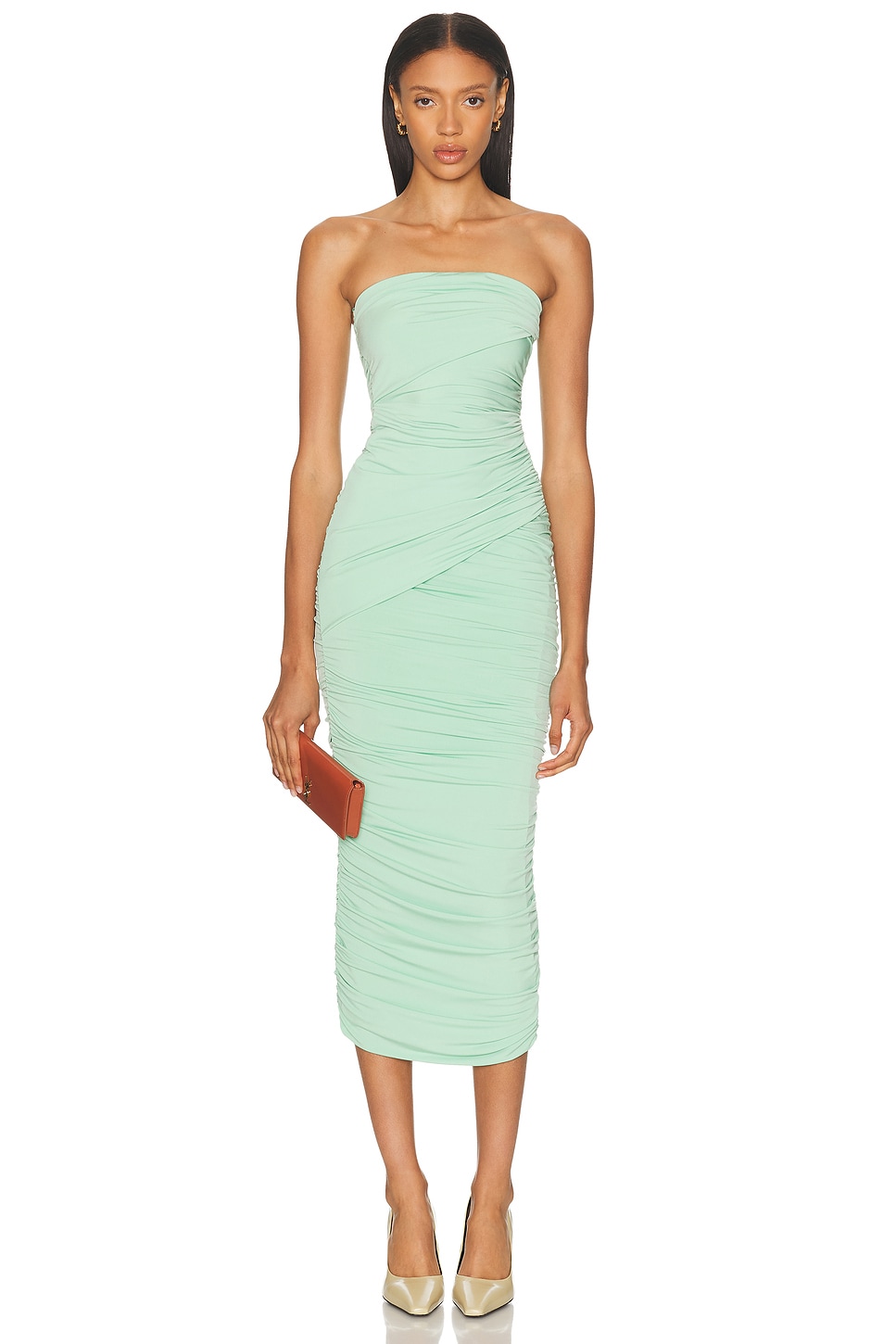 Image 1 of The Andamane Winnie Midi Dress in Mint