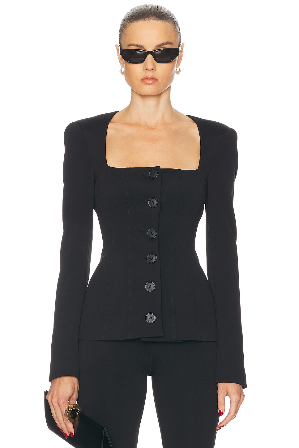 Image 1 of The Andamane Vanessa Bustier Jacket in Black