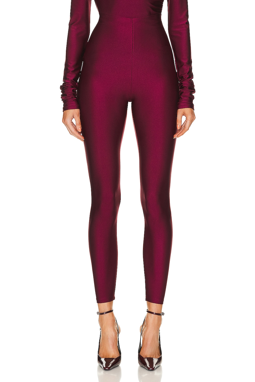 Image 1 of The Andamane Holly 80s Legging in Ruby