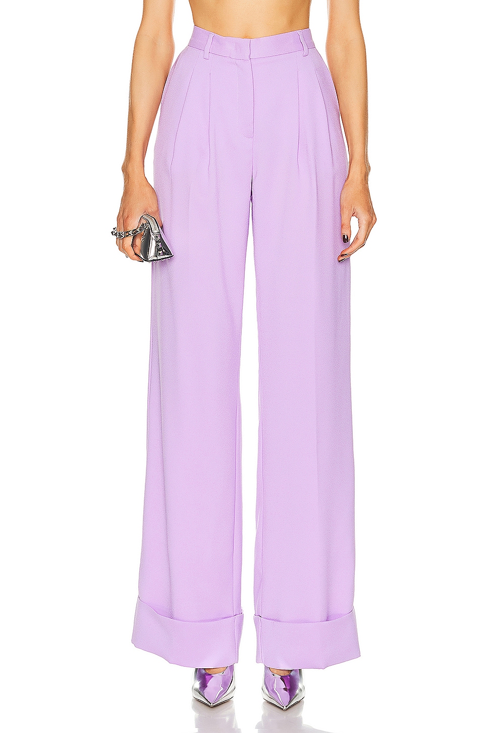 Image 1 of The Andamane Nathalie Cuffed Hem Maxi Pant in Lilac