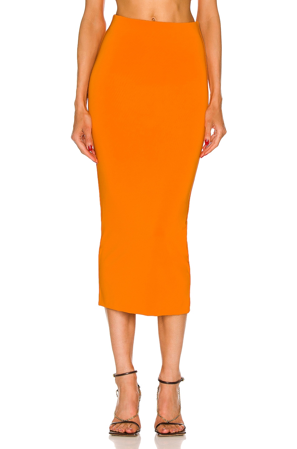 Image 1 of ANDAMANE Gisele Tube Skirt in Orange