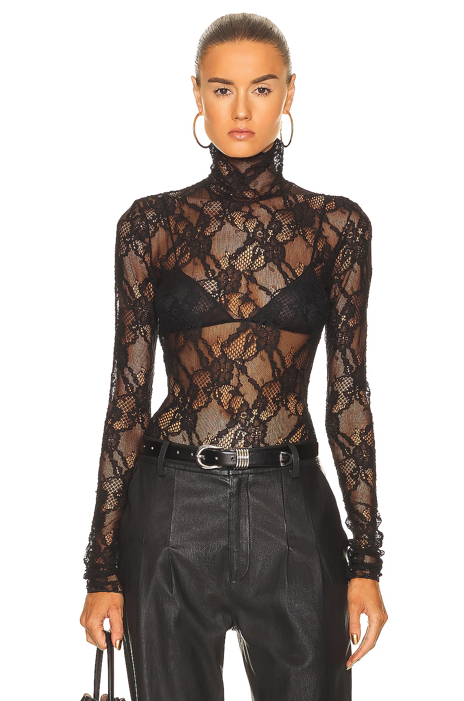 Image 1 of The Andamane Halle Bodysuit in Black