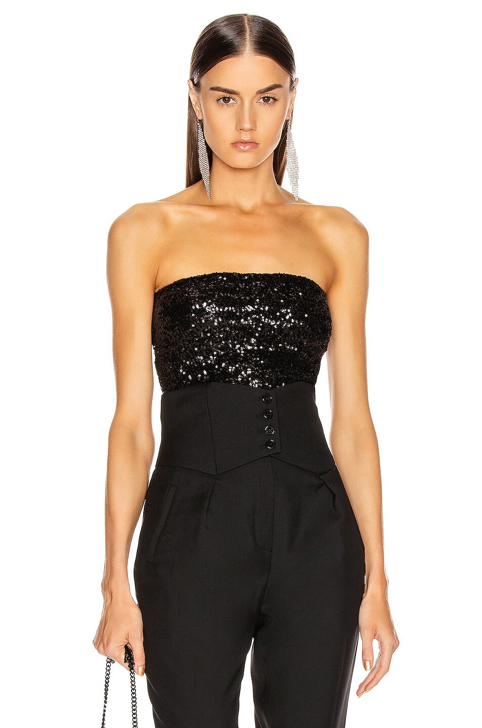 Image 1 of The Andamane Britney Strapless Top in Black
