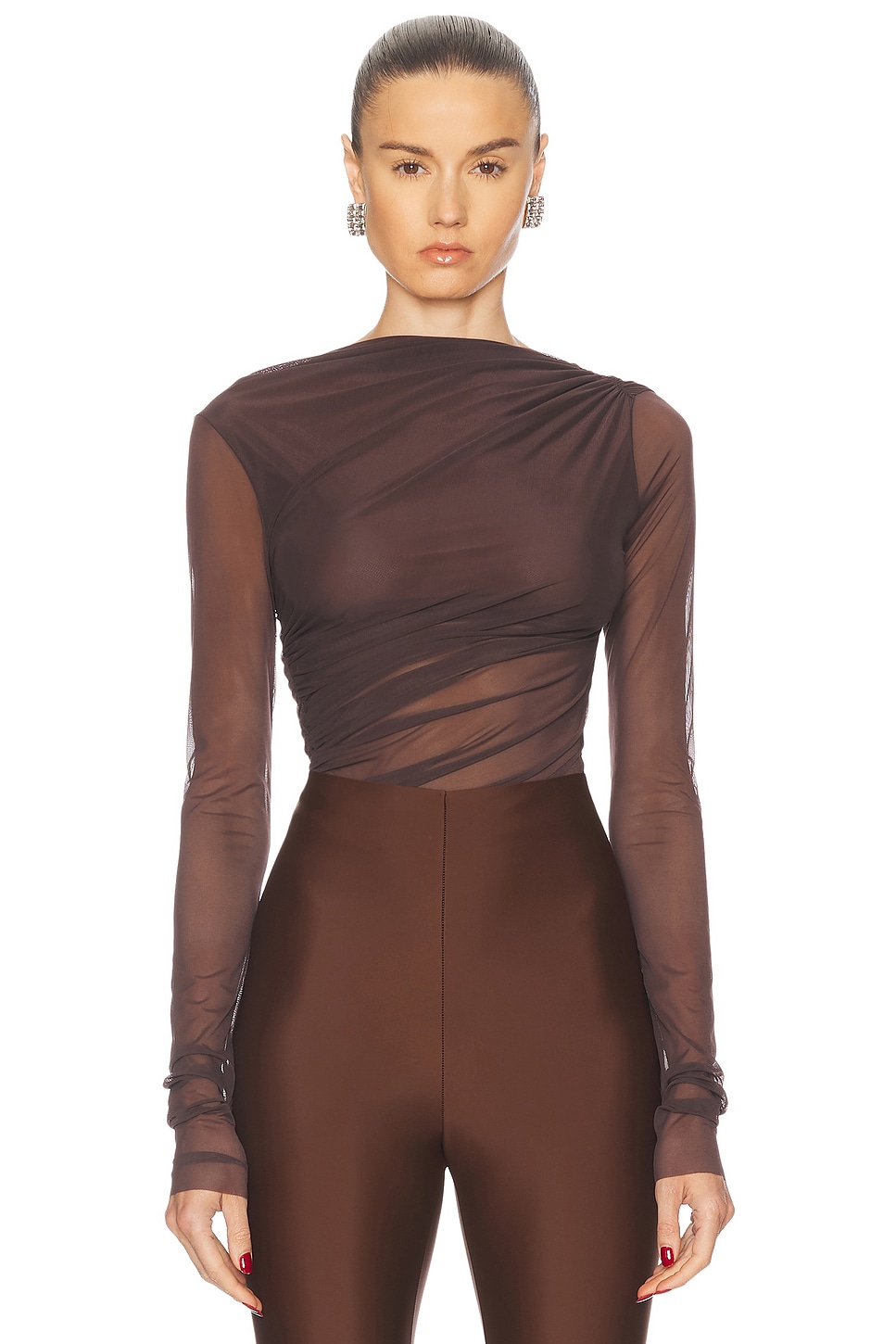 Image 1 of The Andamane Vinicia Top in Coffee