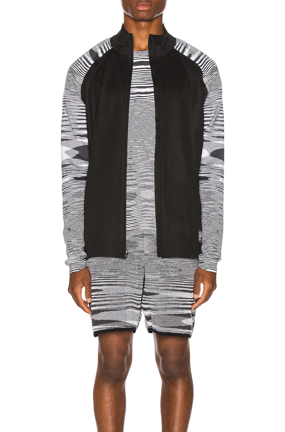 Image 1 of adidas by MISSONI PHX Jacket in Black & Grey & White