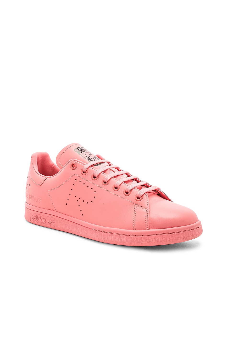 Image 1 of adidas by Raf Simons Stan Smith in Tactile Rose F17 & Bliss Pink S13 & White