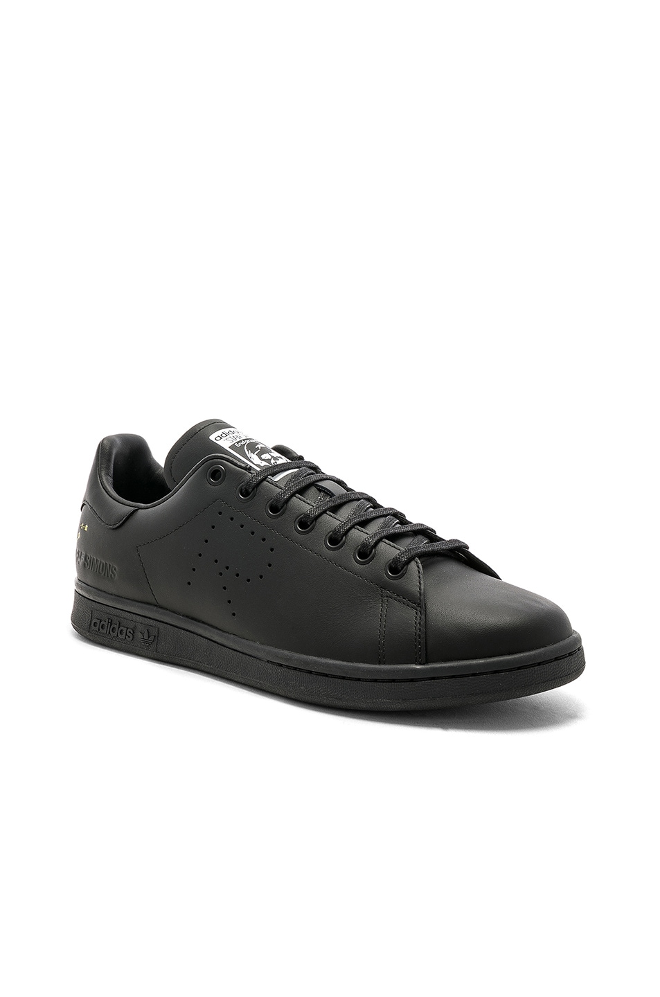 Image 1 of adidas by Raf Simons Stan Smith in Core Black & Solid Grey & Cream White