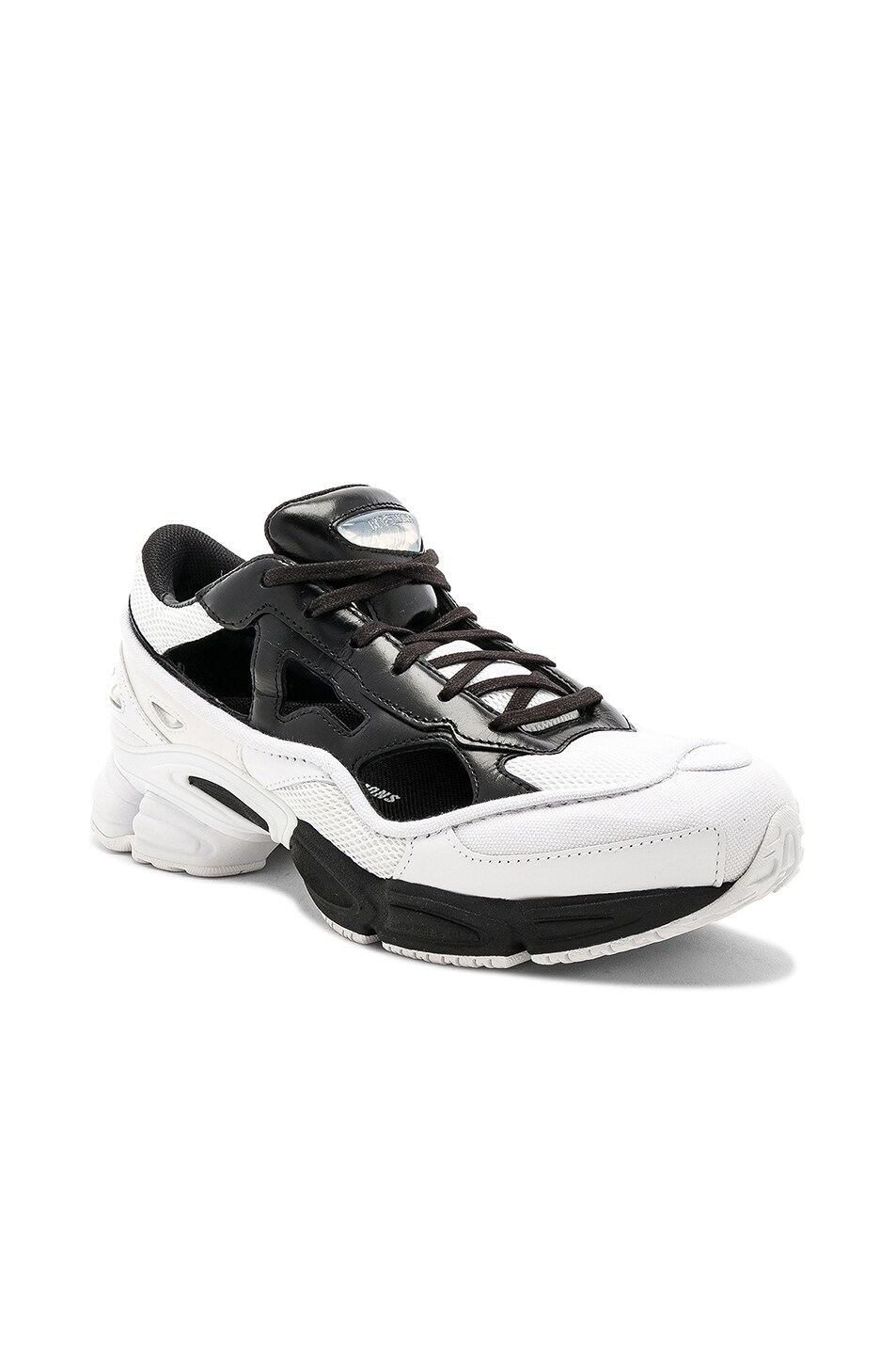 Image 1 of adidas by Raf Simons Replicant Ozweego in Core Black & Cream White & FTWR White