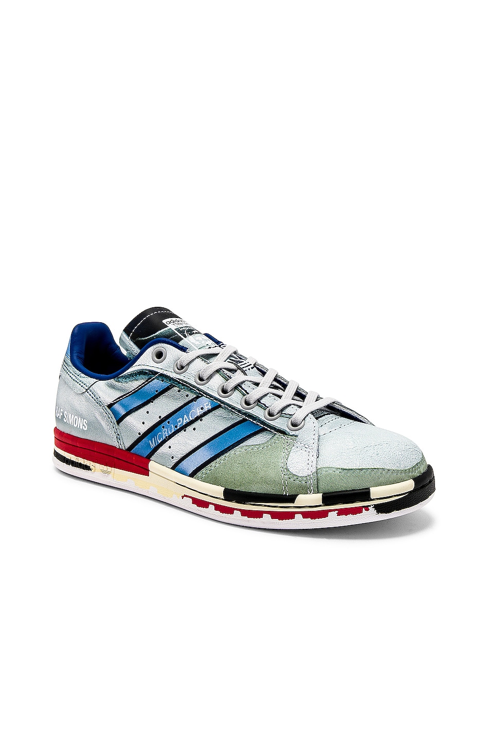 Image 1 of adidas by Raf Simons Micro Stan Sneaker in White & Multi