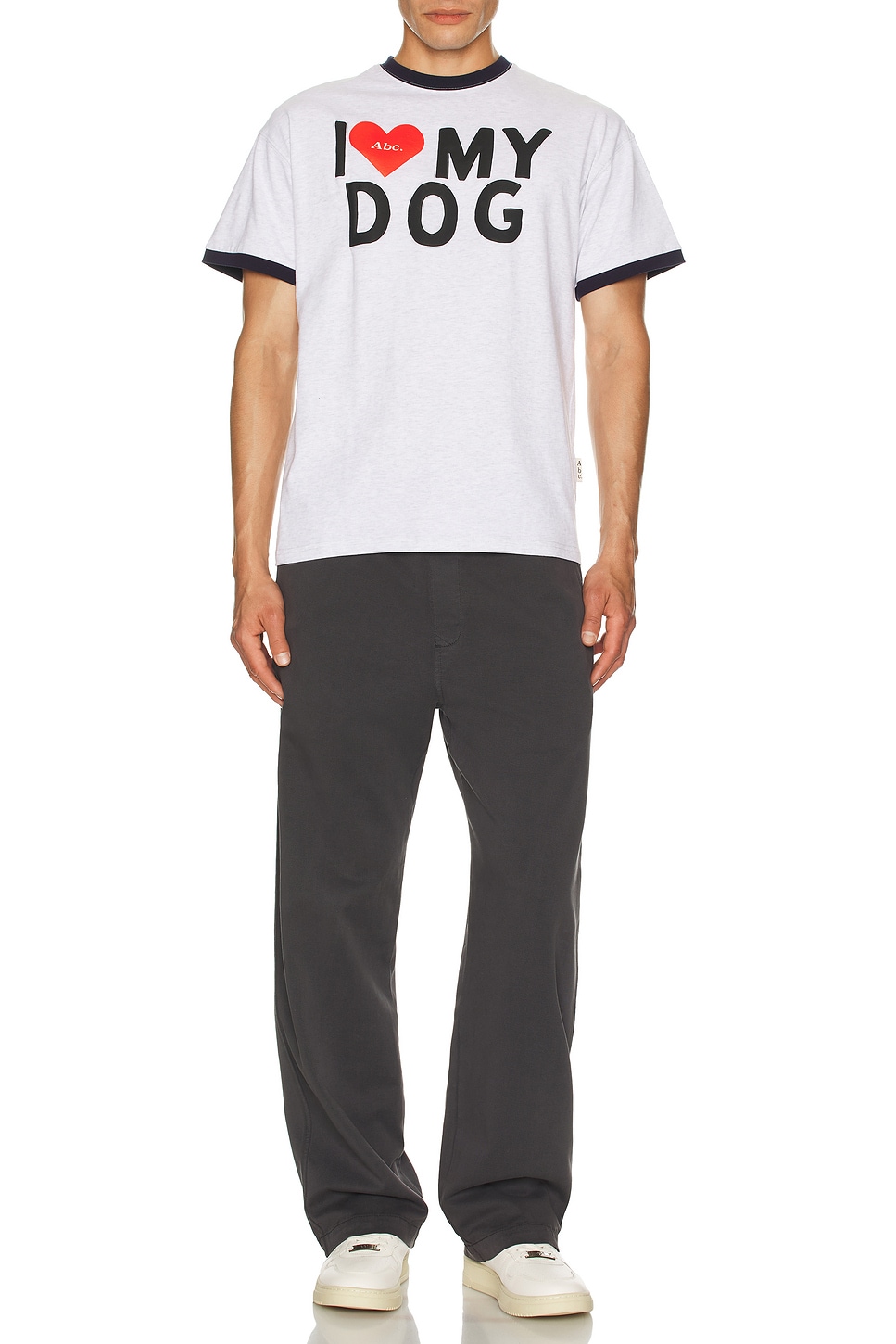Image 1 of Advisory Board Crystals I Love My Dog Ring Tee in White