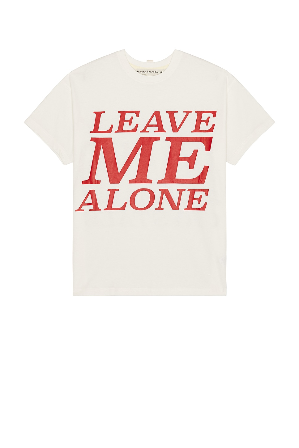 Leave Me Alone Short Sleeve Tee in White