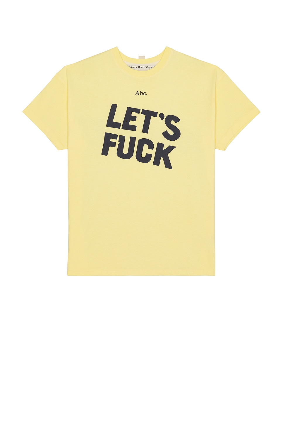 Let's Fuck Short Sleeve Tee in Yellow