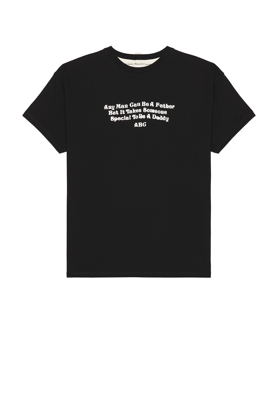 Father Quote Short Sleeve Tee in Black