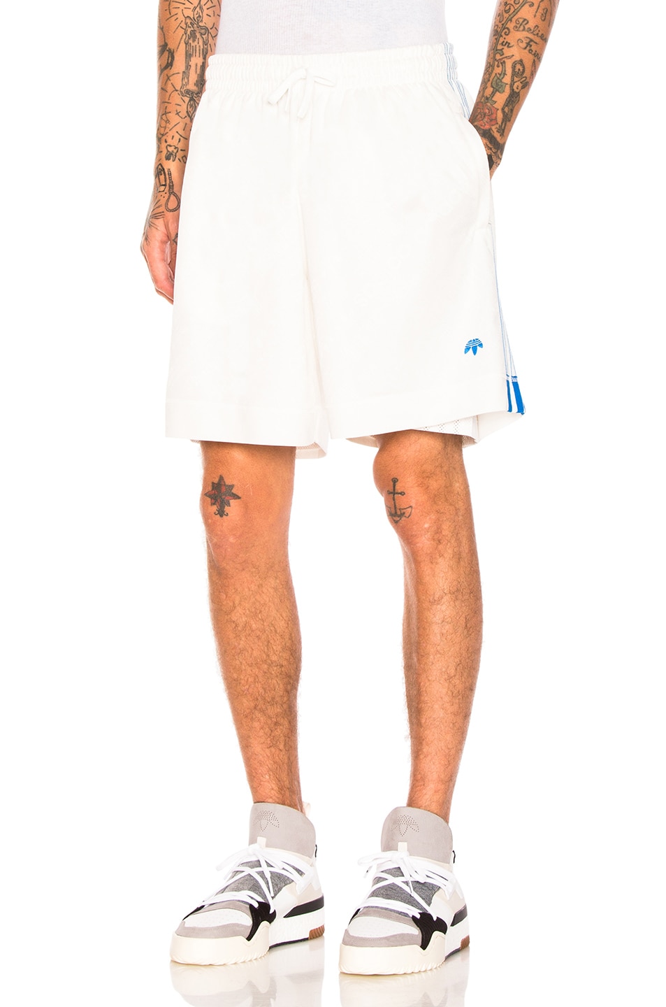 Image 1 of adidas by Alexander Wang Soccer Shorts in Core White