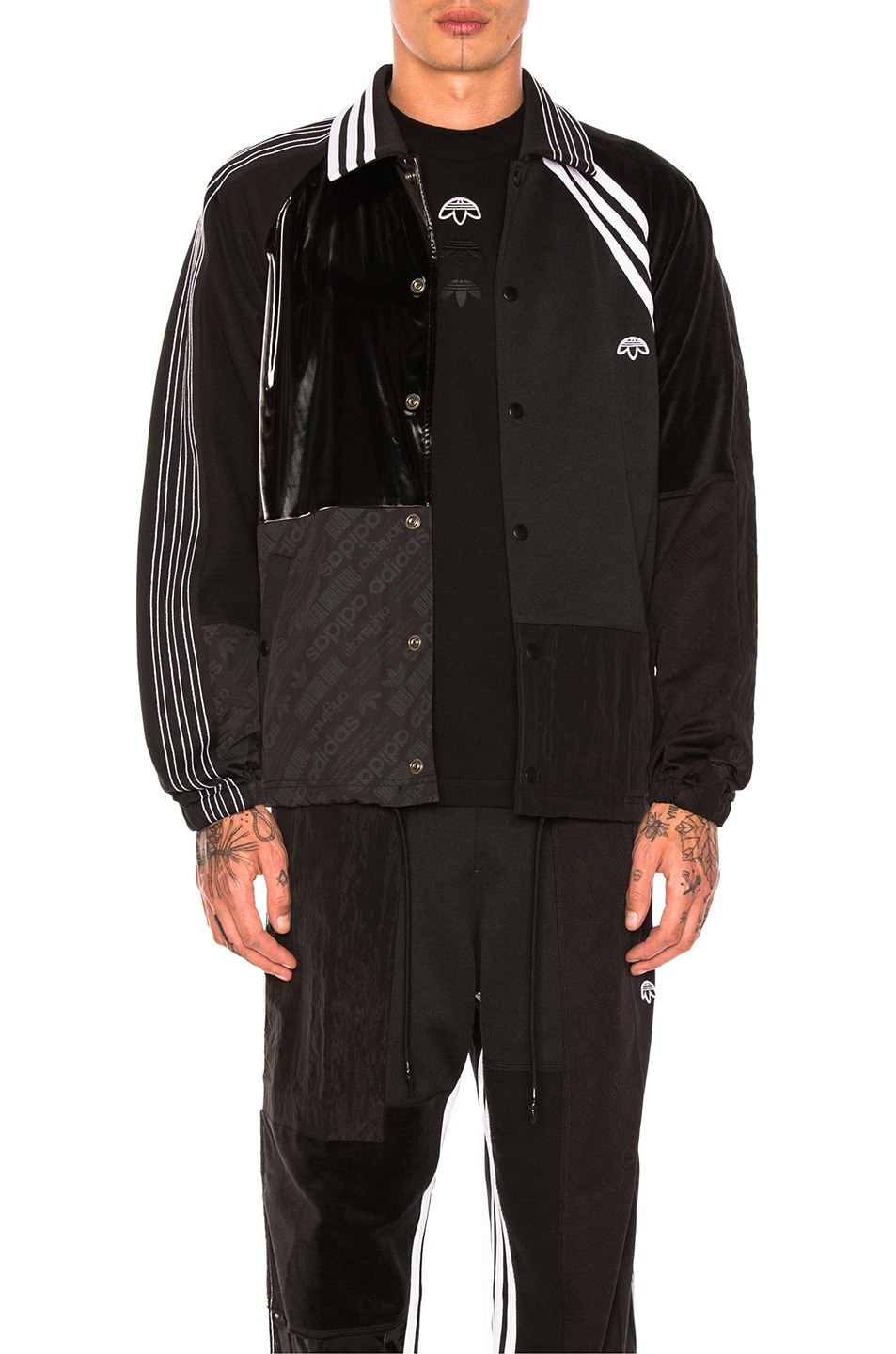 Image 1 of adidas by Alexander Wang Patch Jacket in Black