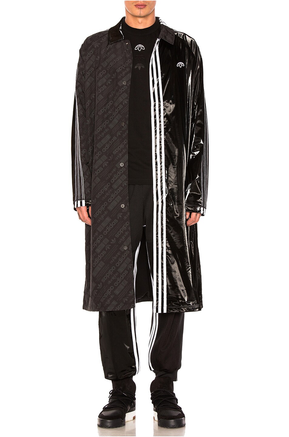 Image 1 of adidas by Alexander Wang Patch Coat in Black