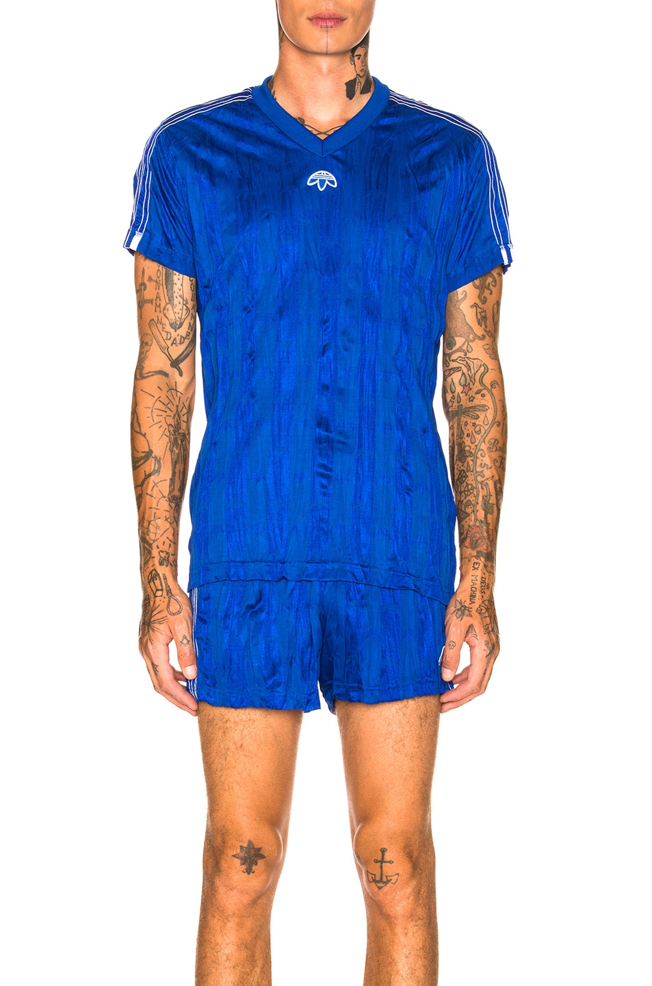 Image 1 of adidas by Alexander Wang Jersey in Blue & White