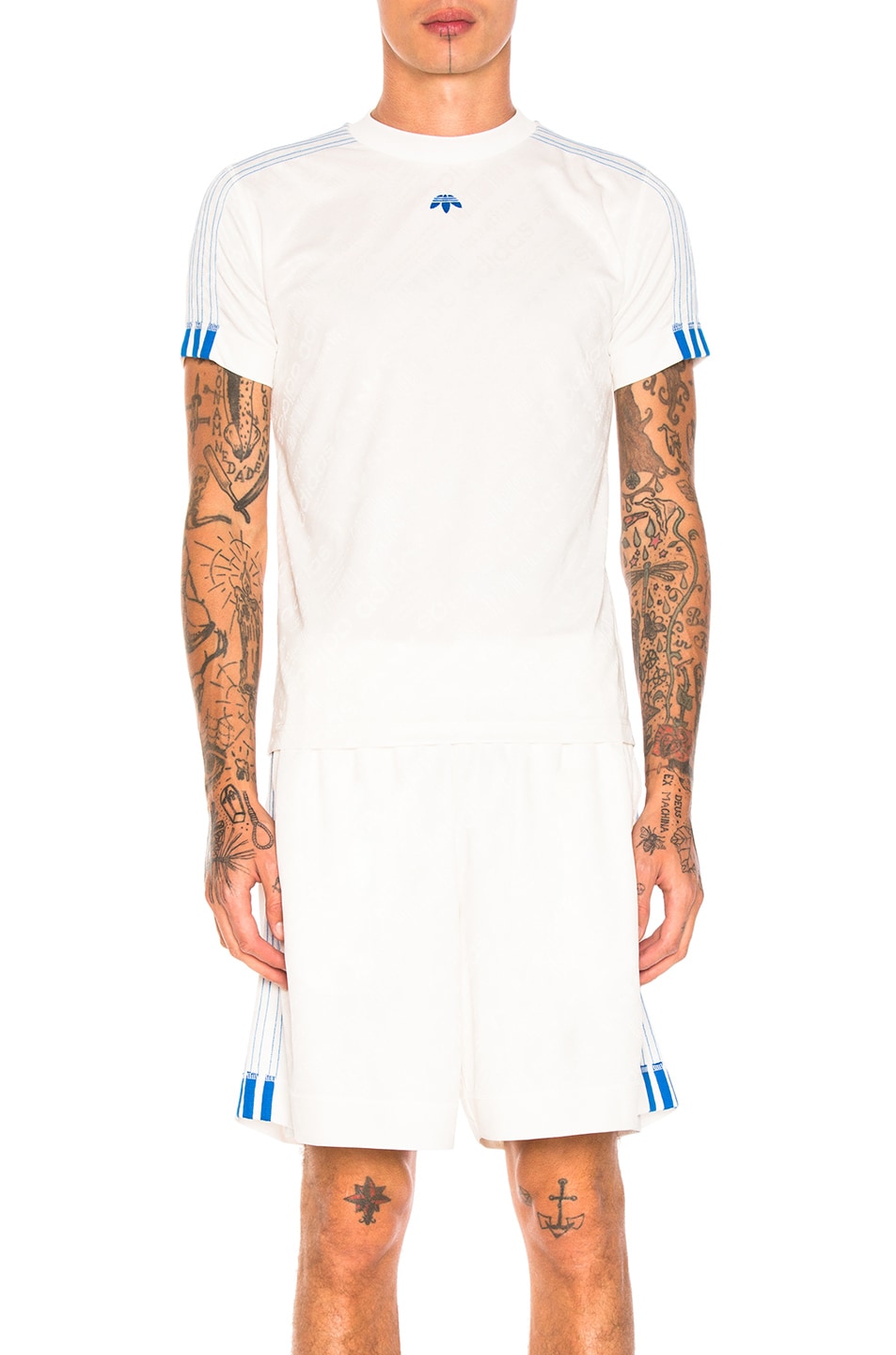 Image 1 of adidas by Alexander Wang Soccer Jersey Top in Core White