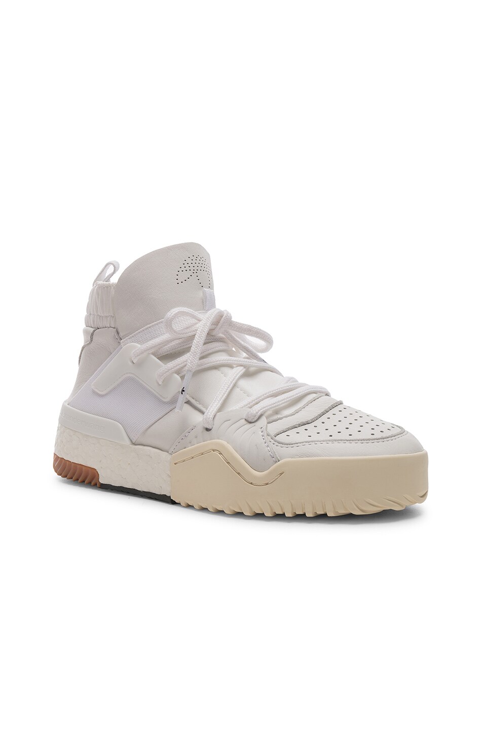 Image 1 of adidas by Alexander Wang BBall in White & White & White