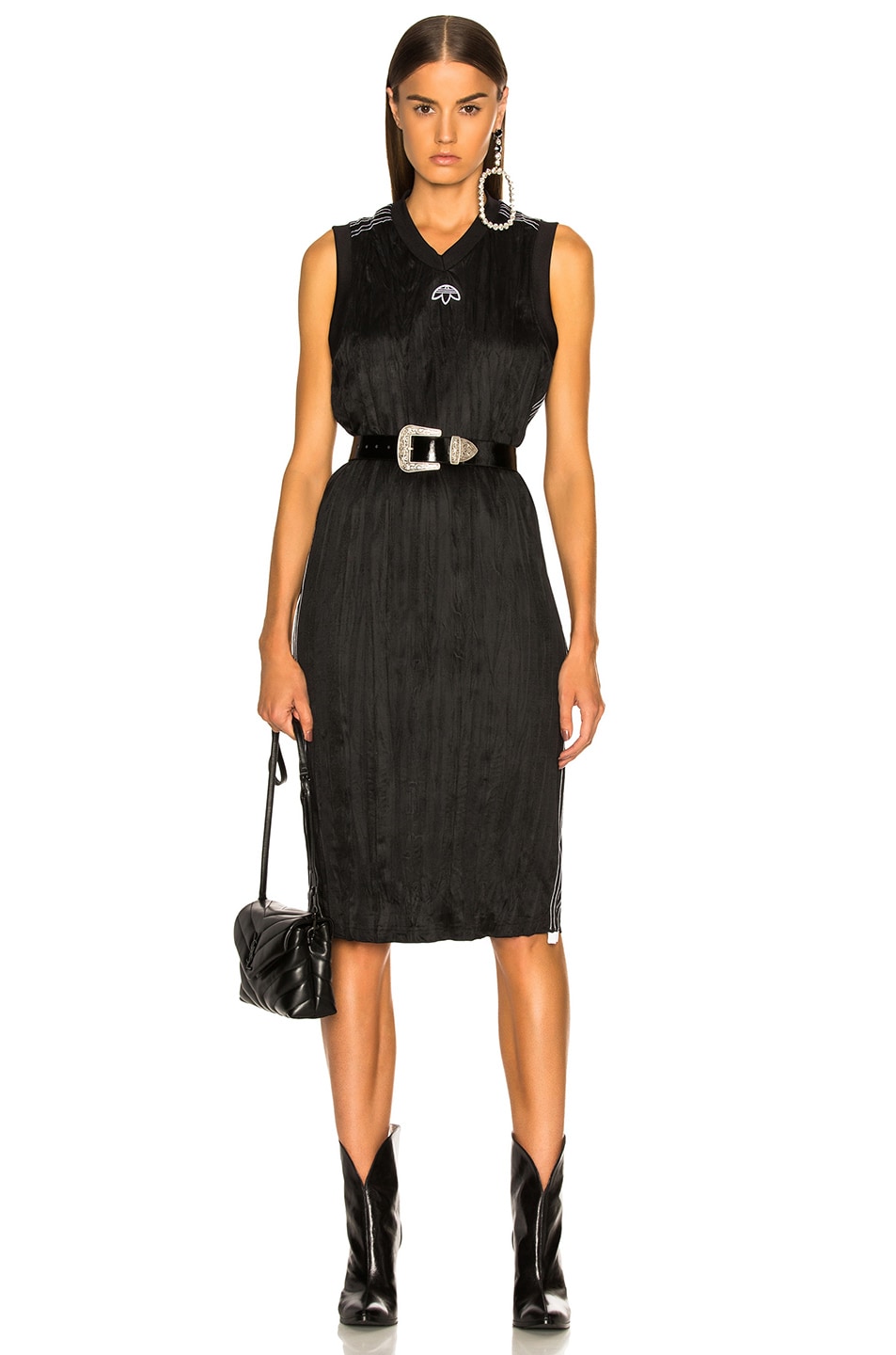 Image 1 of adidas by Alexander Wang Tank Dress in Black & White