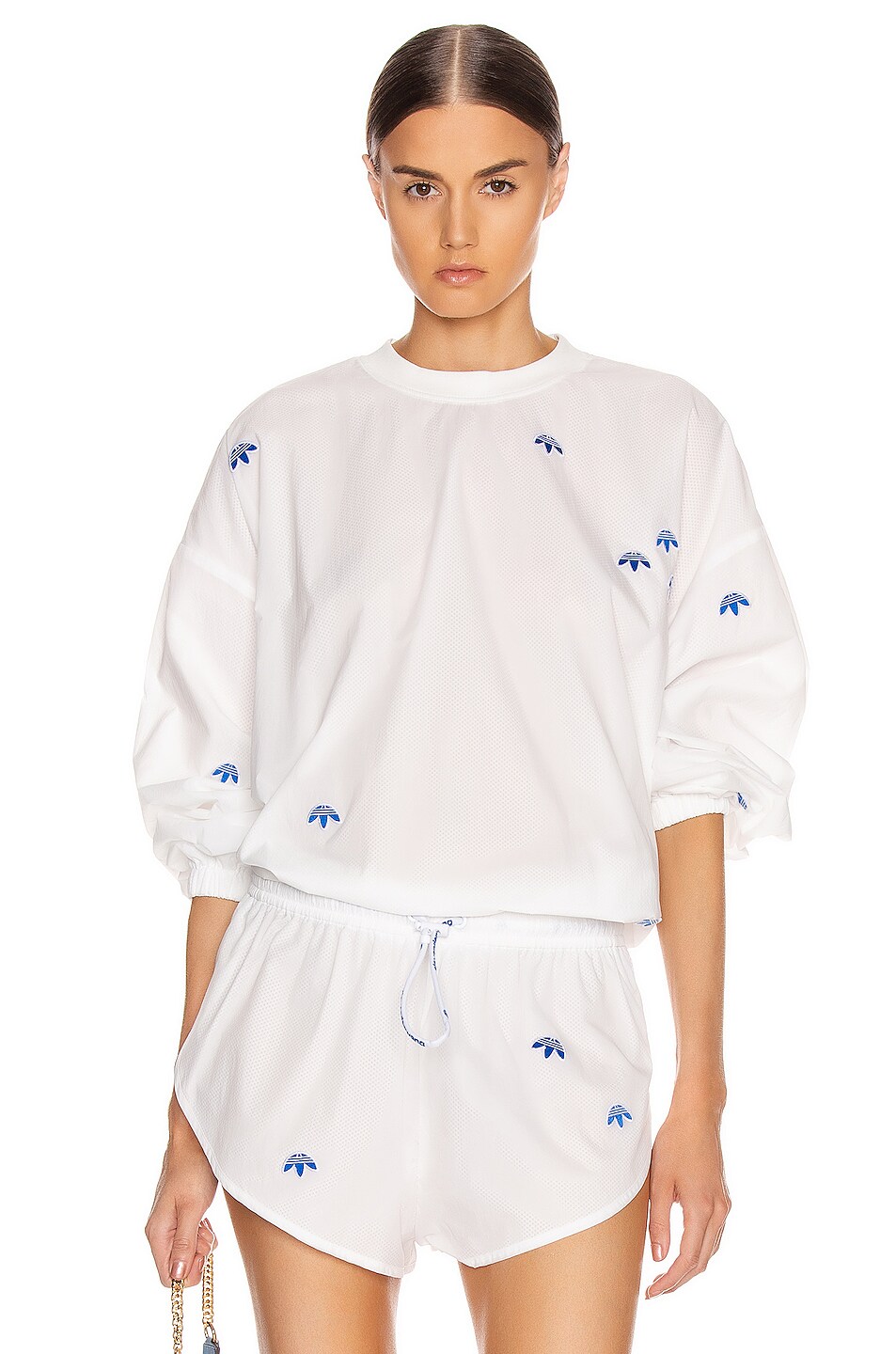 Image 1 of adidas by Alexander Wang Crewneck Sweater in White