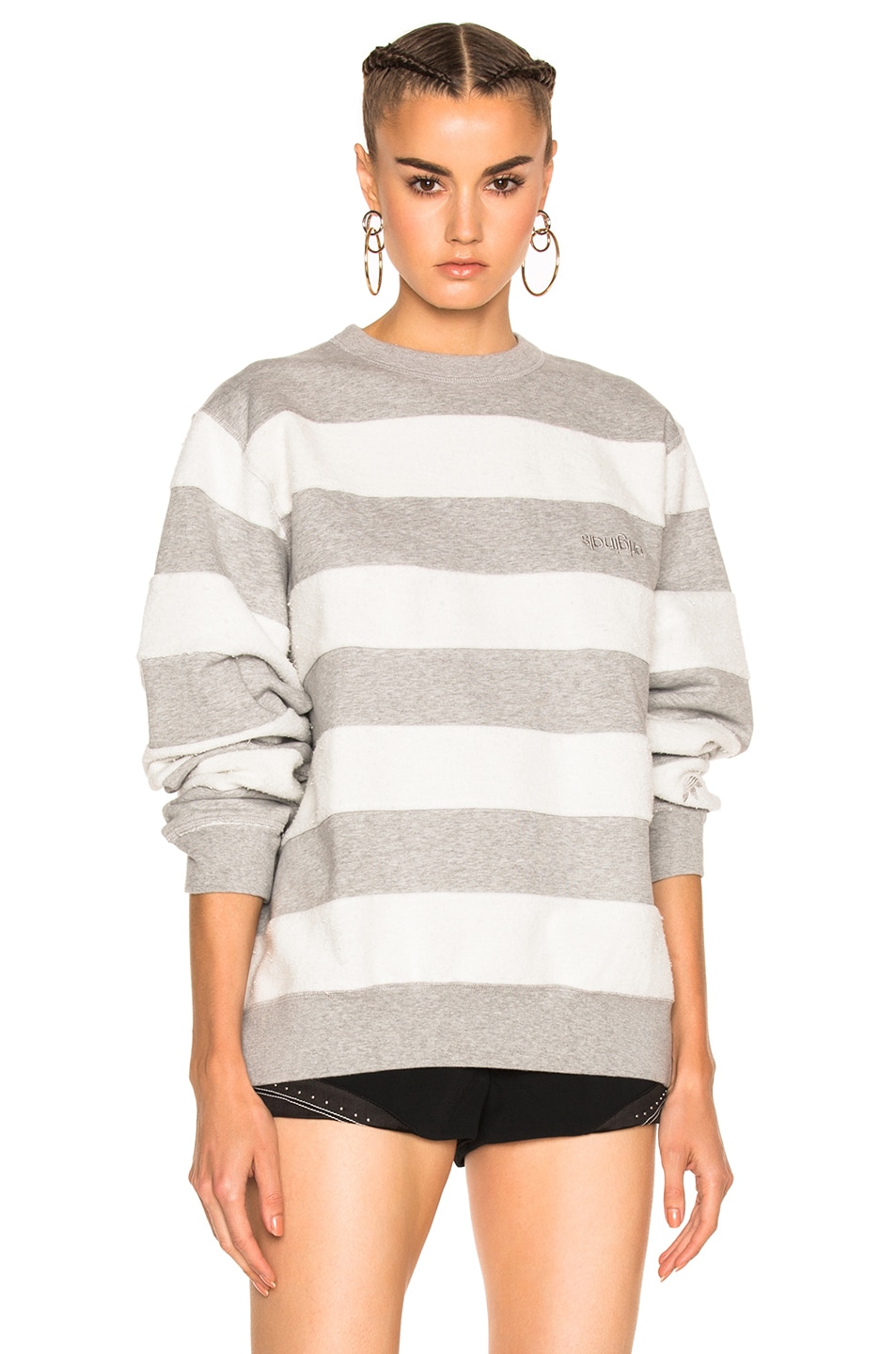 Image 1 of adidas by Alexander Wang Inout Crew Neck Sweater in MGH